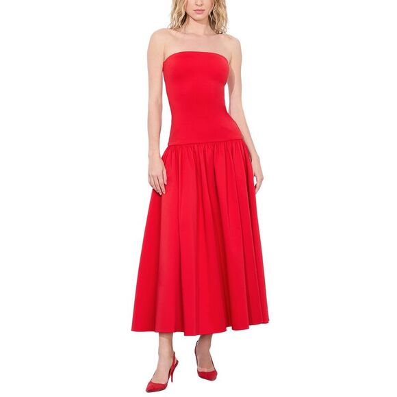 Alice + Olivia WomensOriana Dress, Red Alice + Olivia WomensOriana Dress, Red